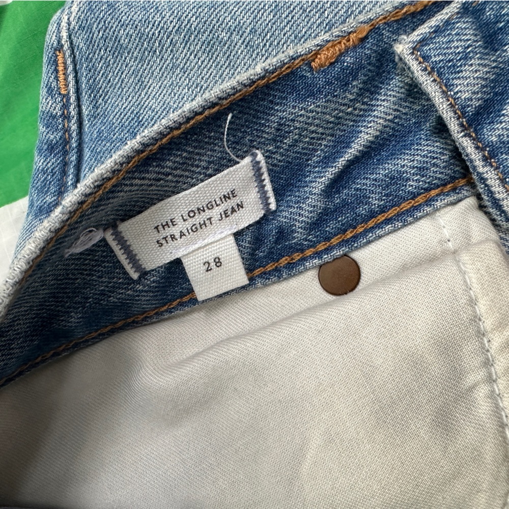 Madewell Longline Straight Leg Jeans in Light Blue Wash - Picture 8 of 8